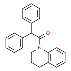 ChemSpider 2D Image | 1-(3,4-Dihydro-1(2H)-quinolinyl)-2,2-diphenylethanone | C23H21NO