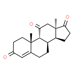 ChemSpider 2D Image | (8alpha,9beta,13alpha)-Androst-4-ene-3,11,17-trione | C19H24O3