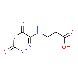 ChemSpider 2D Image | beta-alanine, N-(3,5-dihydroxy-1,2,4-triazin-6-yl)- | C6H8N4O4