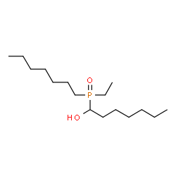 ChemSpider 2D Image | 1-[Ethyl(heptyl)phosphoryl]-1-heptanol | C16H35O2P