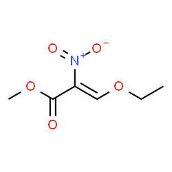 ChemSpider 2D Image | Methyl (2Z)-3-ethoxy-2-nitroacrylate | C6H9NO5