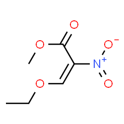 ChemSpider 2D Image | Methyl 3-ethoxy-2-nitropropenoate | C6H9NO5