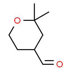 ChemSpider 2D Image | 2,2-Dimethyl-tetrahydro-pyran-4-carbaldehyde | C8H14O2