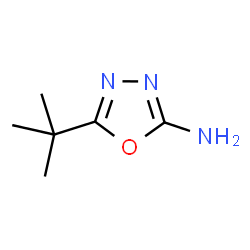 ChemSpider 2D Image | 5-tert-butyl-1,3,4-oxadiazol-2-amine | C6H11N3O