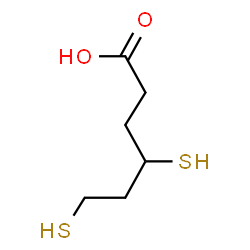 ChemSpider 2D Image | 4,6-Disulfanylhexanoic acid | C6H12O2S2