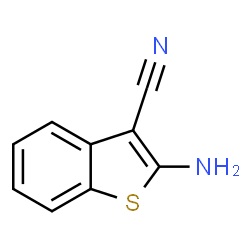 ChemSpider 2D Image | 2-Amino-1-benzothiophene-3-carbonitrile | C9H6N2S