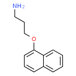 ChemSpider 2D Image | 3-(1-Naphthyloxy)-1-propanamine | C13H15NO