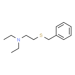 ChemSpider 2D Image | 2-(Benzylsulfanyl)-N,N-diethylethanamine | C13H21NS