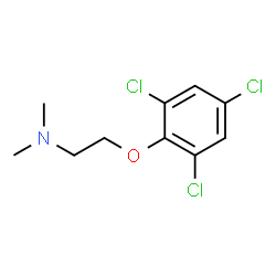 ChemSpider 2D Image | N,N-Dimethyl-2-(2,4,6-trichlorophenoxy)ethanamine | C10H12Cl3NO