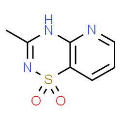 ChemSpider 2D Image | 3-Methyl-4H-pyrido[2,3-e][1,2,4]thiadiazine 1,1-dioxide | C7H7N3O2S