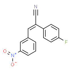 ChemSpider 2D Image | (2E)-2-(4-Fluorophenyl)-3-(3-nitrophenyl)acrylonitrile | C15H9FN2O2