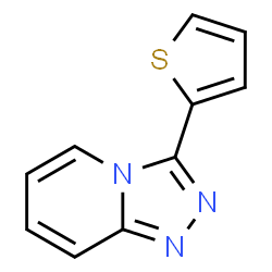 ChemSpider 2D Image | 3-(2-Thienyl)[1,2,4]triazolo[4,3-a]pyridine | C10H7N3S