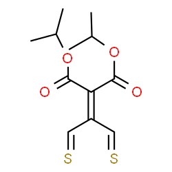 ChemSpider 2D Image | Diisopropyl (1,3-dithioxo-2-propanylidene)malonate | C12H16O4S2