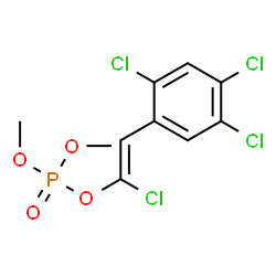 ChemSpider 2D Image | (Z)-1-Chloro-2-(2,4,5-trichlorophenyl)vinyl dimethyl phosphate | C10H9Cl4O4P