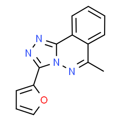 ChemSpider 2D Image | 3-(2-Furyl)-6-methyl[1,2,4]triazolo[3,4-a]phthalazine | C14H10N4O