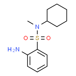 ChemSpider 2D Image | 2-(Cyclohexylmethylsulfamoyl)aniline | C13H20N2O2S