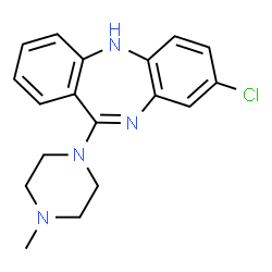ChemSpider 2D Image | Clozapine | C18H19ClN4