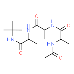 ChemSpider 2D Image | N-Acetylalanylalanyl-N-(2-methyl-2-propanyl)alaninamide | C15H28N4O4
