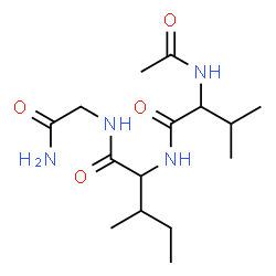 ChemSpider 2D Image | N-Acetylvalylisoleucylglycinamide | C15H28N4O4