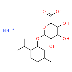 ChemSpider 2D Image | Ammonium 2-isopropyl-5-methylcyclohexyl hexopyranosiduronate | C16H31NO7