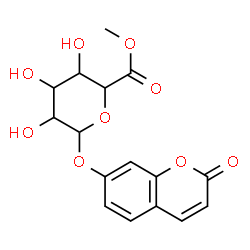 ChemSpider 2D Image | Methyl 2-oxo-2H-chromen-7-yl hexopyranosiduronate | C16H16O9