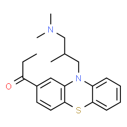 ChemSpider 2D Image | 1-{10-[3-(Dimethylamino)-2-methylpropyl]-10H-phenothiazin-2-yl}-1-propanone | C21H26N2OS
