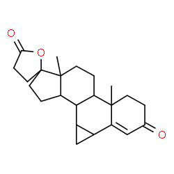 ChemSpider 2D Image | 5a,7a-Dimethyl-1,1a,3',4,4',5,5a,5b,6,7,7a,9,10,10a,10b,10c-hexadecahydro-3H,5'H-spiro[cyclopenta[a]cyclopropa[l]phenanthrene-8,2'-furan]-3,5'-dione | C23H30O3