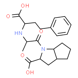 ChemSpider 2D Image | 1-{2-[(1-Carboxy-3-phenylpropyl)amino]propanoyl}octahydrocyclopenta[b]pyrrole-2-carboxylic acid | C21H28N2O5