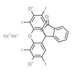 ChemSpider 2D Image | Erythrosin b | C20H6I4Na2O5