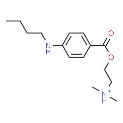 ChemSpider 2D Image | 2-{[4-(Butylamino)benzoyl]oxy}-N,N-dimethylethanaminium | C15H25N2O2