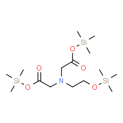 ChemSpider 2D Image | Bis(trimethylsilyl) 2,2'-({2-[(trimethylsilyl)oxy]ethyl}imino)diacetate | C15H35NO5Si3