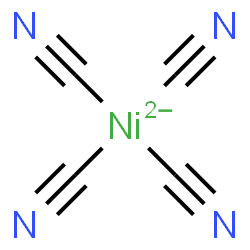 ChemSpider 2D Image | Tetrakis(cyano-kappaC)nickelate(2-) | C4N4Ni