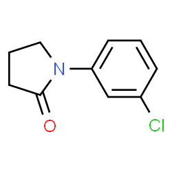 ChemSpider 2D Image | 1-(3-Chlorophenyl)-2-pyrrolidinone | C10H10ClNO