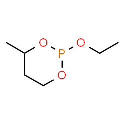 ChemSpider 2D Image | 2-Ethoxy-4-methyl-1,3,2-dioxaphosphinane | C6H13O3P