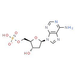 ChemSpider 2D Image | 2'-Deoxy-5'-O-(hydroxyphosphinato)adenosine | C10H13N5O6P