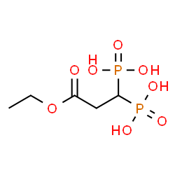 ChemSpider 2D Image | (3-Ethoxy-3-oxo-1,1-propanediyl)bis(phosphonic acid) | C5H12O8P2