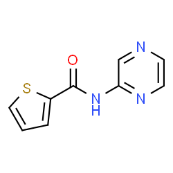 ChemSpider 2D Image | N-(2-Pyrazinyl)-2-thiophenecarboxamide | C9H7N3OS