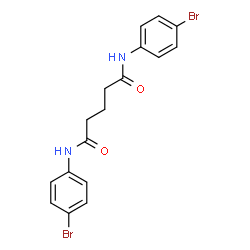 ChemSpider 2D Image | N,N'-Bis(4-bromophenyl)pentanediamide | C17H16Br2N2O2