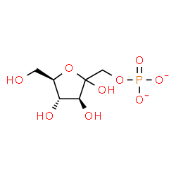 ChemSpider 2D Image | 1-O-Phosphonato-D-fructofuranose | C6H11O9P