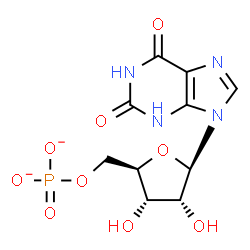 ChemSpider 2D Image | 5'-O-phosphonatoxanthosine | C10H11N4O9P