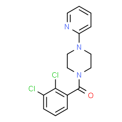 ChemSpider 2D Image | (2,3-Dichlorophenyl)[4-(2-pyridinyl)-1-piperazinyl]methanone | C16H15Cl2N3O