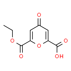 ChemSpider 2D Image | 6-(Ethoxycarbonyl)-4-oxo-4H-pyran-2-carboxylic acid | C9H8O6