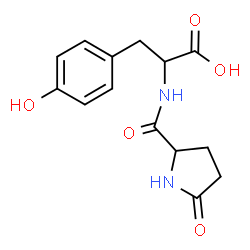 ChemSpider 2D Image | 5-Oxoprolyltyrosine | C14H16N2O5
