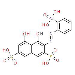 ChemSpider 2D Image | Arsenazo I | C16H13AsN2O11S2