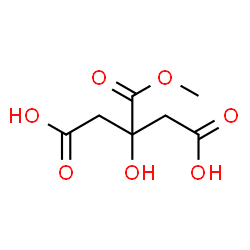 ChemSpider 2D Image | 3-Hydroxy-3-(methoxycarbonyl)pentanedioic acid | C7H10O7