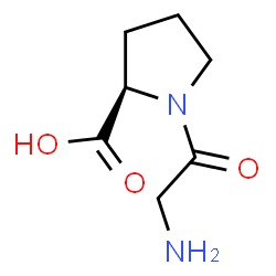 ChemSpider 2D Image | Glycyl-D-proline | C7H12N2O3