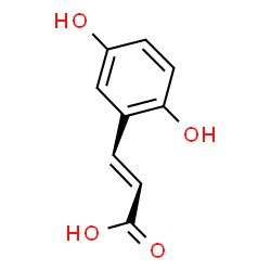 ChemSpider 2D Image | 2,5-Dihydroxycinnamic acid | C9H8O4