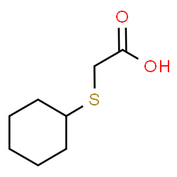 ChemSpider 2D Image | 2-(cyclohexylthio)acetic acid | C8H14O2S