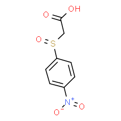 ChemSpider 2D Image | [(4-Nitrophenyl)sulfinyl]acetic acid | C8H7NO5S