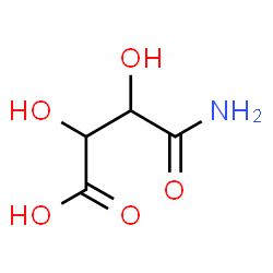 ChemSpider 2D Image | 4-Amino-2,3-dihydroxy-4-oxobutanoic acid | C4H7NO5